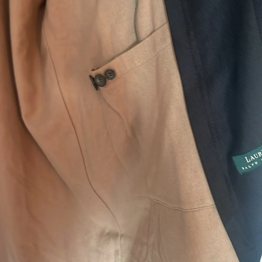 Lauren Ralph Lauren Men’s‎ Black Long Lined Trench Coat Size 46R